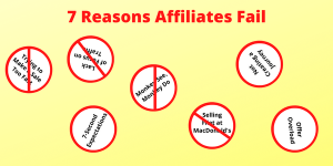 7 Reasons Affiliates Fail #5